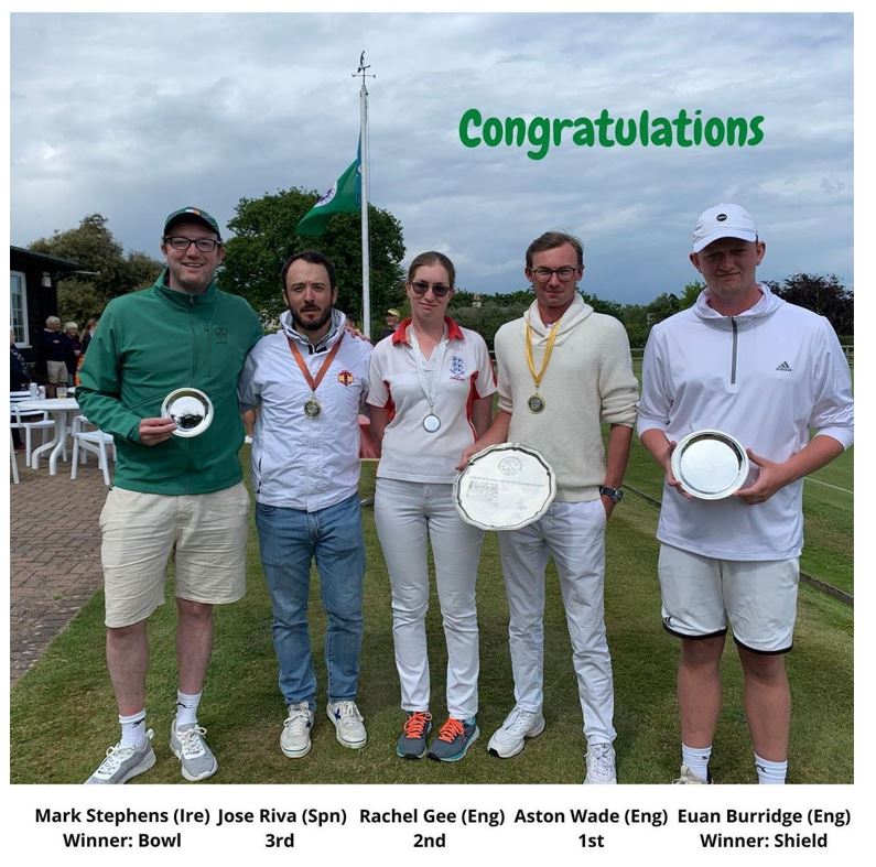 European Golf Croquet Championship: Rachel Gee losing finalist, Euan Burridge wins Shield